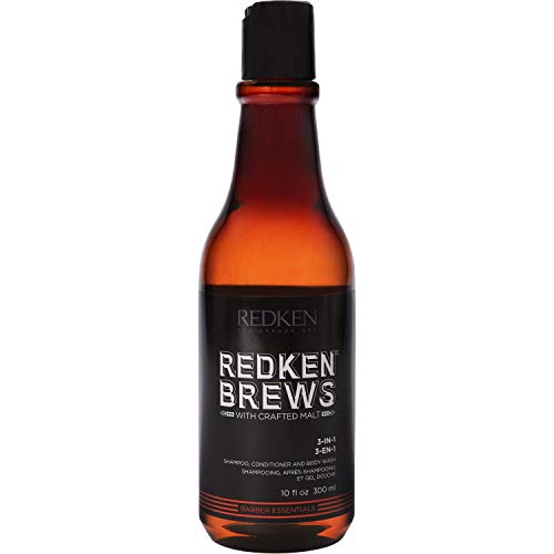 Redken brews man 3-in-1 shampoo, conditioner e bodywash 300ml.