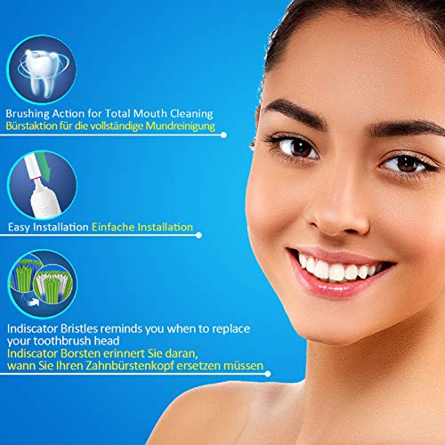 REDTRON Cabezal de Recambio para Oral-B Cepillo de Dientes Eléctrico Recargable, 16Pzs Recambios para Cepillo de Dientes Compatible con Precision, Floss, Cross, Whitening