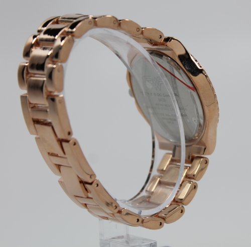 Reloj Mujer Maravilla Rosegold con piedras de tono melocotón claro (Wow 8008)