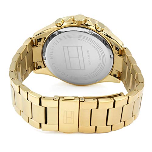 Reloj para hombre Tommy Hilfiger 1791121, mecanismo de cuarzo, diseño con varias esferas, correa de acero inoxidable.