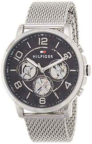 Reloj para hombre Tommy Hilfiger 1791292, mecanismo de cuarzo, diseño con varias esferas, correa de acero inoxidable.