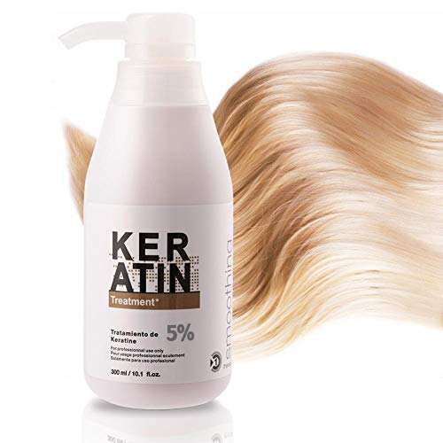 Reparacion profunda del cabello,Keratin Smoothing Treatment Anti Frizz Curly Hair Care para hombres, mujeres. Queratina brasileña de 300 ml para cabello normal, seco o dañado