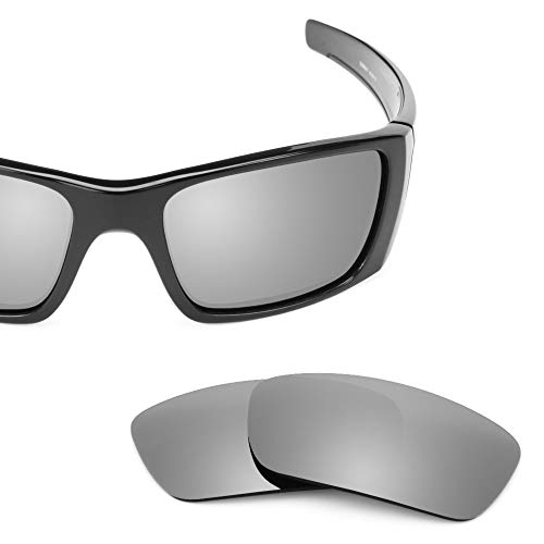 Revant Lentes de Repuesto Oakley Fuel Cell, Polarizados, Titanio MirrorShield