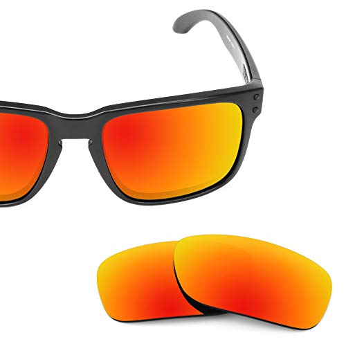 Revant Lentes de Repuesto Oakley Holbrook, Polarizados, Rojo Fuego MirrorShield