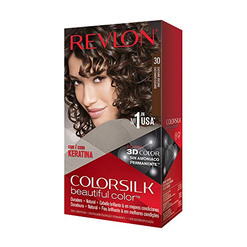 Revlon ColorSilk Tinte de Cabello Permanente Tono #30 Castaño Oscuro