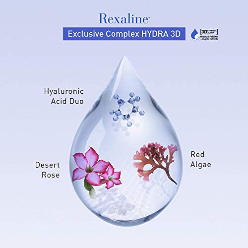 Rexaline - Hydra-Force - Suero de juventud sobrehidratante - Cuidado antiarrugas y antienvejecimiento - Suero facial - Dúo de ácido hialurónico - Todo tipo de pieles - Cruelty Free - 30ml