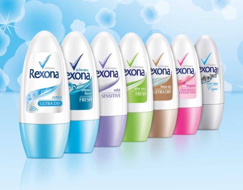 Rexona - Tropical, desodorante enroll - on, mujer, pack de 6 (6 x 50 ml)