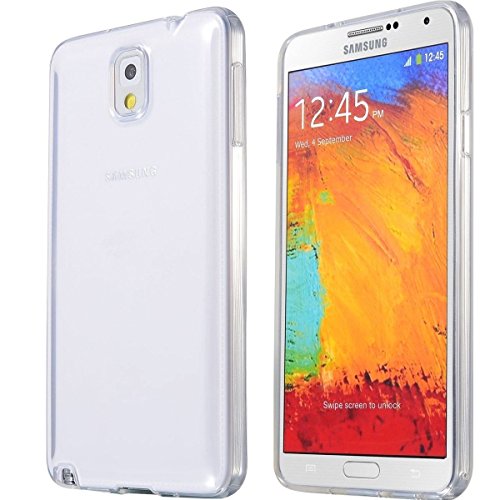 REY Funda Carcasa Gel Transparente para Samsung Galaxy Note 3, Ultra Fina 0,33mm, Silicona TPU de Alta Resistencia y Flexibilidad