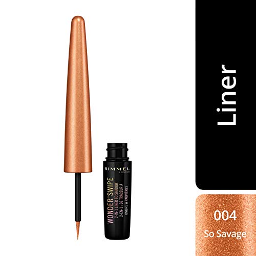 Rimmel London, Delineador de ojos (Tono: 004 So Savage Hero, Gama Naranjas) - 8.4 gr.