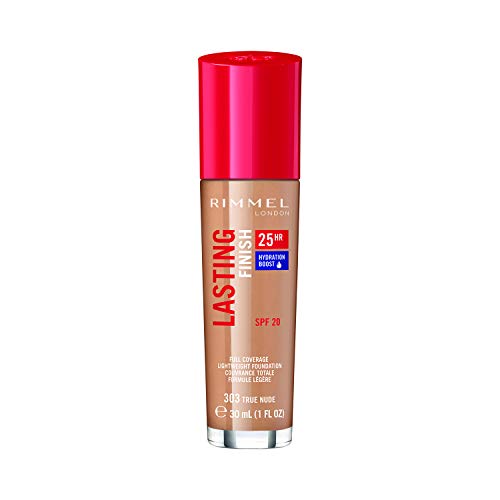 Rimmel London Lasting Finish Foundation 25H Base de Maquillaje Tono 303 True Nude - 112 gr