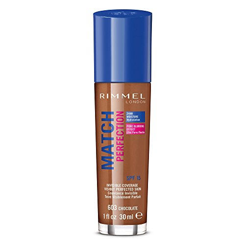 Rimmel London Match Perfection Foundation Base de Maquillaje Tono 603 Chocolate - 123 gr