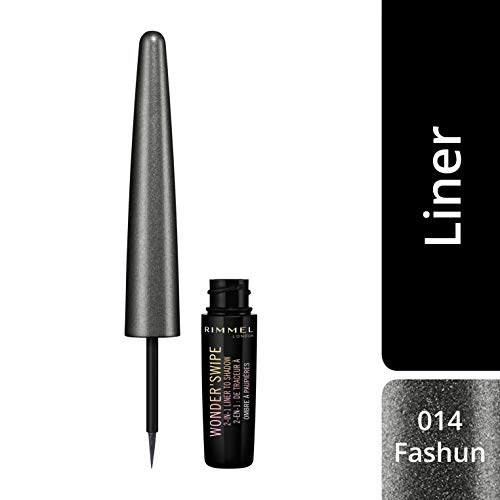 Rimmel London Wonder Swipe Delinador de Ojos Tono 014 Fashun (Gama Grises) - 8,4 gr