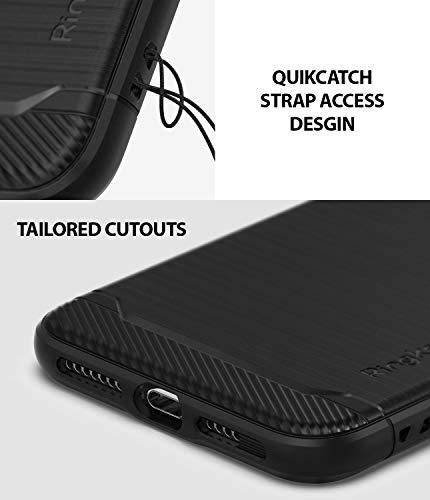 Ringke Onyx Compatible con Funda iPhone Xs Max 6.5" [Extremo Resistant] Compatible Carga Inalámbrica Qi Protección Robusta Durable TPU Amortiguador Impacto Pesado para Apple iPhone Xs Max 2018 - Black