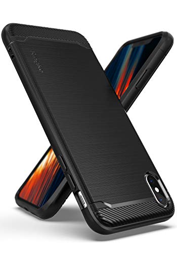 Ringke Onyx Compatible con Funda iPhone Xs Max 6.5" [Extremo Resistant] Compatible Carga Inalámbrica Qi Protección Robusta Durable TPU Amortiguador Impacto Pesado para Apple iPhone Xs Max 2018 - Black