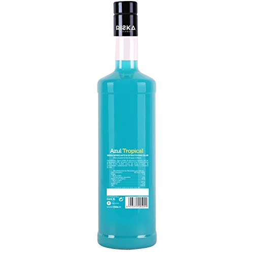 RISKA - Azul Tropical Licor Sin Alcohol 1 Litro