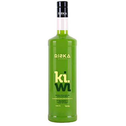 RISKA - Kiwi Licor Sin Alcohol 1 Litro