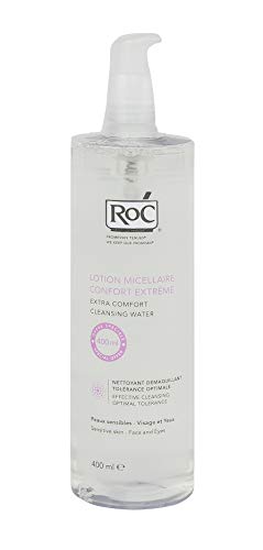 RoC 3574660536850 Agua Micelar | Higiene Facial, Limpia, Desmaquilla, Alivia & Refresca el Rostro | para Todo Tipo de Pieles | 400 ml/ 1 Unidad