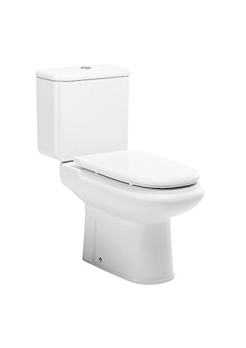 Roca A801327004 Tapa y asiento para inodoro con bisagras extraíbles, Blanco