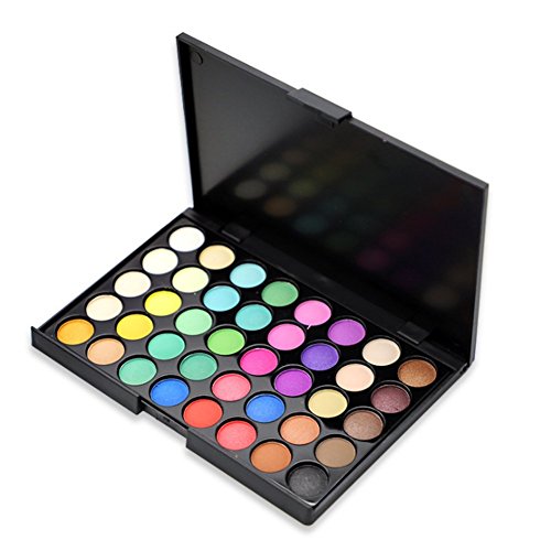 Rocita Sombras de Ojos,Paleta de sombra de ojos con 40 tonos mixtos Profesional Paleta de Maquillaje Cosmética Eyeshadow 2