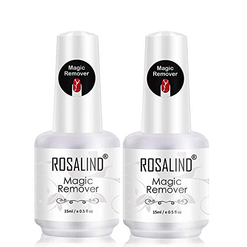 ROSALIND Magic Remover Uñas, Eliminar de Forma Rápida y Sencilla Esmaltes Semipermanente Para Uñas, No Lastimar Tus Uñas, Quitaesmalte Profesional de No Irritante