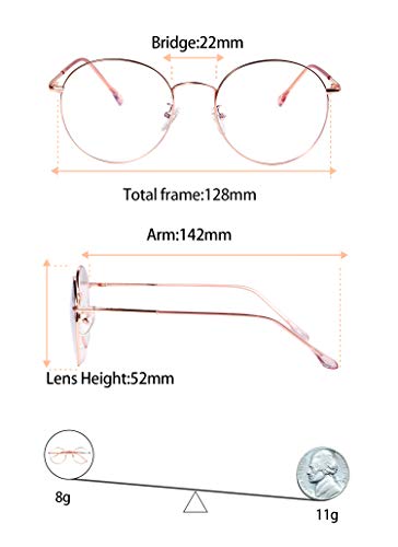 ROSA&ROSE Gafas para Ordenador Anti luz Azul - Gafas con Filtro de luz Azul bloqueo de luz azul Evita la Fatiga Ocular para Hombre y Mujer