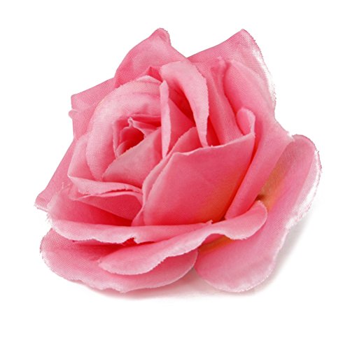 ROSENICE 20pcs Kunstblumen Rose flor las cabezas de artesanía, Casa de bodas Party decoración (rosa)