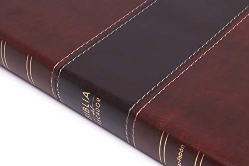 Rvr 1960 Biblia del Pescador Letra Grande, Caoba Símil Piel