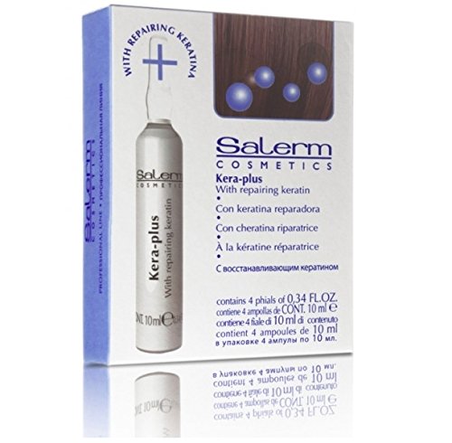 SALERM KERA-PLUS Ampolla Keratina Alisado 4 x 13 ml