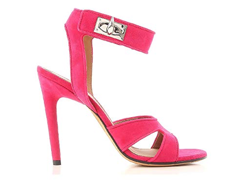 Sandalias Tacones Stiletto Givenchy en Piel de Ante Fuxia - Número de Modelo: BE300FE005 675 - Tamaño: 39.5 EU