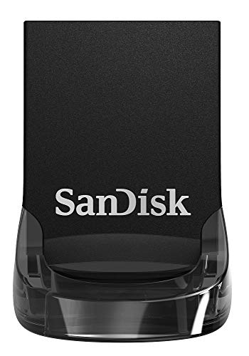 SanDisk Ultra Fit, Memoria flash USB 3.1 de 64 GB con hasta 130 MB/s de velocidad de lectura,Tradicional,Negro,64GB