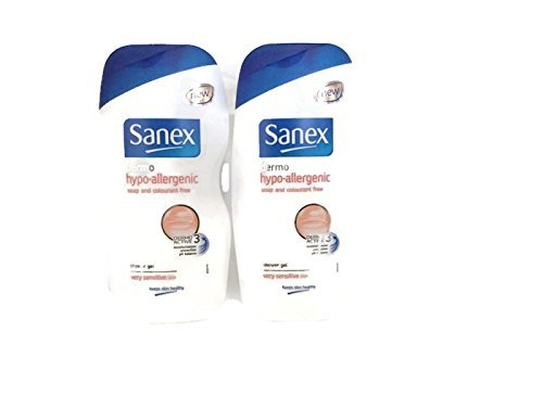 Sanex Dermo Hypo- Hipoalergénicos Gel De Ducha para muy Piel Sensible Set de 2 x 500 ml