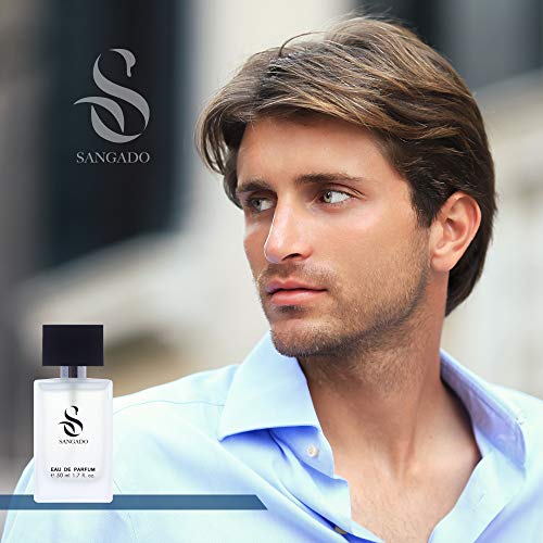 SANGADO Casanova Perfume para Hombres, Larga Duración de 8-10 horas, Olor Lujoso, Aromática Especiada, Francesas Finas, Extra Concentrado (Eau de Parfum), Spray de 50 ml, Un Gran Regalo Para Hombres