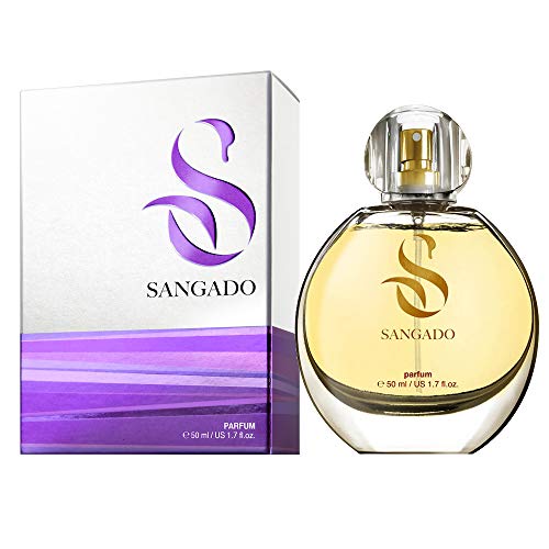 SANGADO Pensé en Ti Perfume para Mujeres, Larga Duración de 8-10 horas, Olor Lujoso, Oriental Floral, Francesas Finas, Extra Concentrado (Parfum), Spray de 50 ml, Un Gran Regalo Para Mujeres