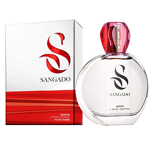 SANGADO Seductora Perfume para Mujeres, Larga Duración de 8-10 horas, Olor Lujoso, Floral Frutal, Francesas Finas, Extra Concentrado (Parfum), Spray de 60 ml, Un Gran Regalo Para Mujeres