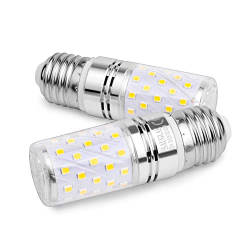 Sauglae LED Maíz Bombilla 12W, 100W Incandescente Bombilla Equivalentes, 3000K Blanco Cálido, E27 Tornillo Edison, 1200lm, 4-Pack