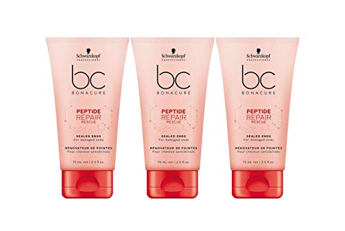 Schhwarzkopf Bc Bonacure Peptide Repair Tratamiento Reparador de Puntas Abiertas 3x75ml