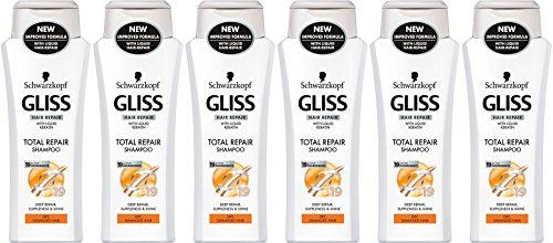 Schwarzkopf Gliss total reparación de 19 Champú 250ml - Paquete de 6