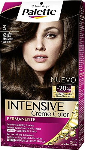 Schwarzkopf Palette Intense Coloración Permanente, Tono 3 Castaño Oscuro