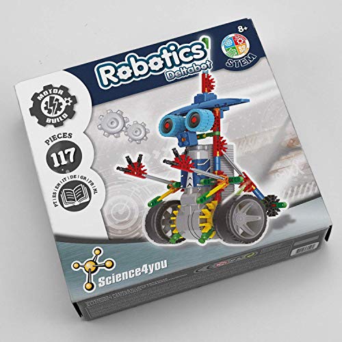 Science4you-Robotics Robotics Deltabot - Juguete Científico y Educativo Stem para Niños +8 Años, Multicolor, Regular (605169)