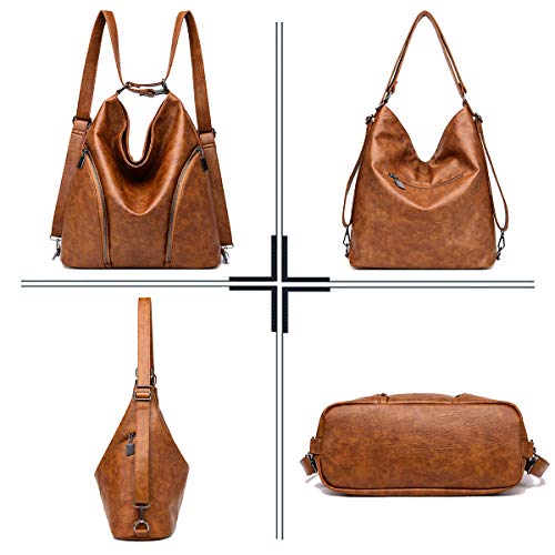 SDINAZ Bolsos de Mano Mujer Bolsos Bandolera Moda Gran Capacidad Cuero Suave Bolsos Totes Shoppers y Bolsos de Hombro