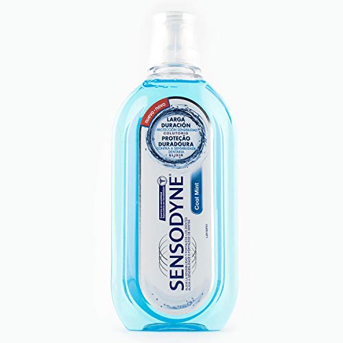 Sensodyne - Colutorio Cool Mint para dientes sensibles, protección duradera sin alcohol - 500 ml