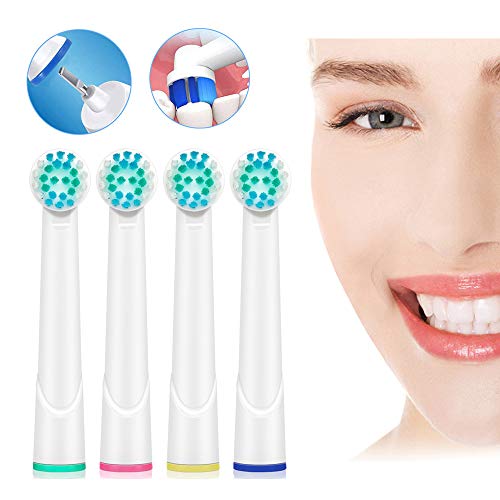 Set de 8 Precision Clean Cabezales de repuesto para cepillos de dientes eléctricos, compatible para Braun Oral-B Cepillo de dientes eléctrico