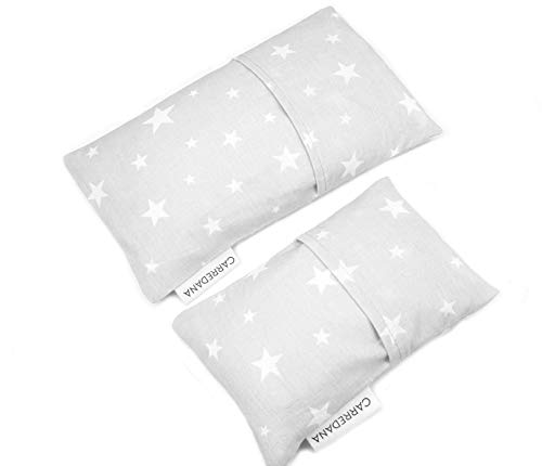 Set Saquito térmico anti cólicos (extra-pequeño para recién nacidos y normal) (Estrellas gris)