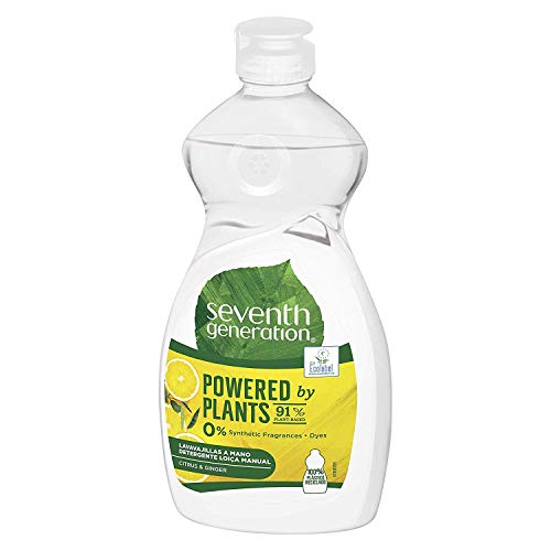 Seventh Generation - Cítrico Lavavajillas a Mano, sin fragancias sintéticas y colorantes - 500 ml