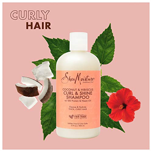 Shea Moisture Curl&Shine, Champú (coco y hibiscus)