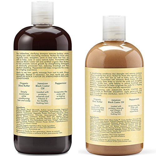 Shea Moisture - Jamaican Black Castor Oil Shampoo & Conditioner Set by Shea Moisture