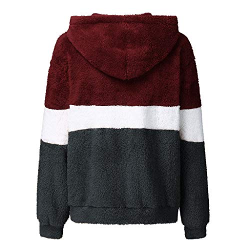 SHOBDW Liquidación Venta Mujer Sudadera con Capucha Suelta Tallas Grandes Jersey de Mujer Jersey otoño Invierno Manga Larga Remata Abrigo cálido (S, T-Gris)