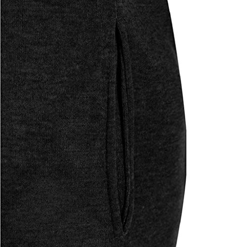 SHOBDW Mujer Liquidación Venta Sudadera con Capucha para de Color sólido Casual Fit Recta Invierno Manga Larga Tops Abrigos Chaqueta Sexy Vestidos Delgados (M, S-Negro)