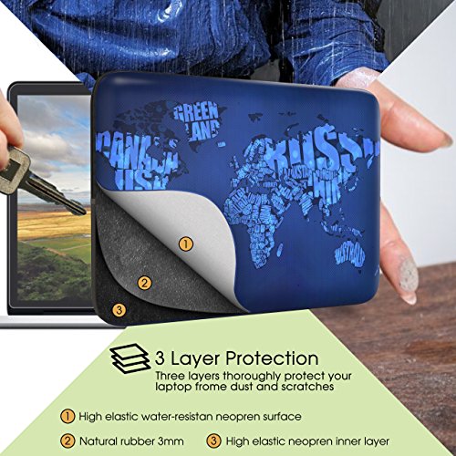 Sidorenko 14-14,2 Pulgada Funda Laptop para MacBook Pro | Caja del Cuaderno Neopreno | Caja del Ordenador portátil Cremallera Duradera Protección de 3 Capas, Resistentes al Agua