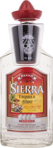 Sierra Silver Tequila and Shot Glass - 1 Pack